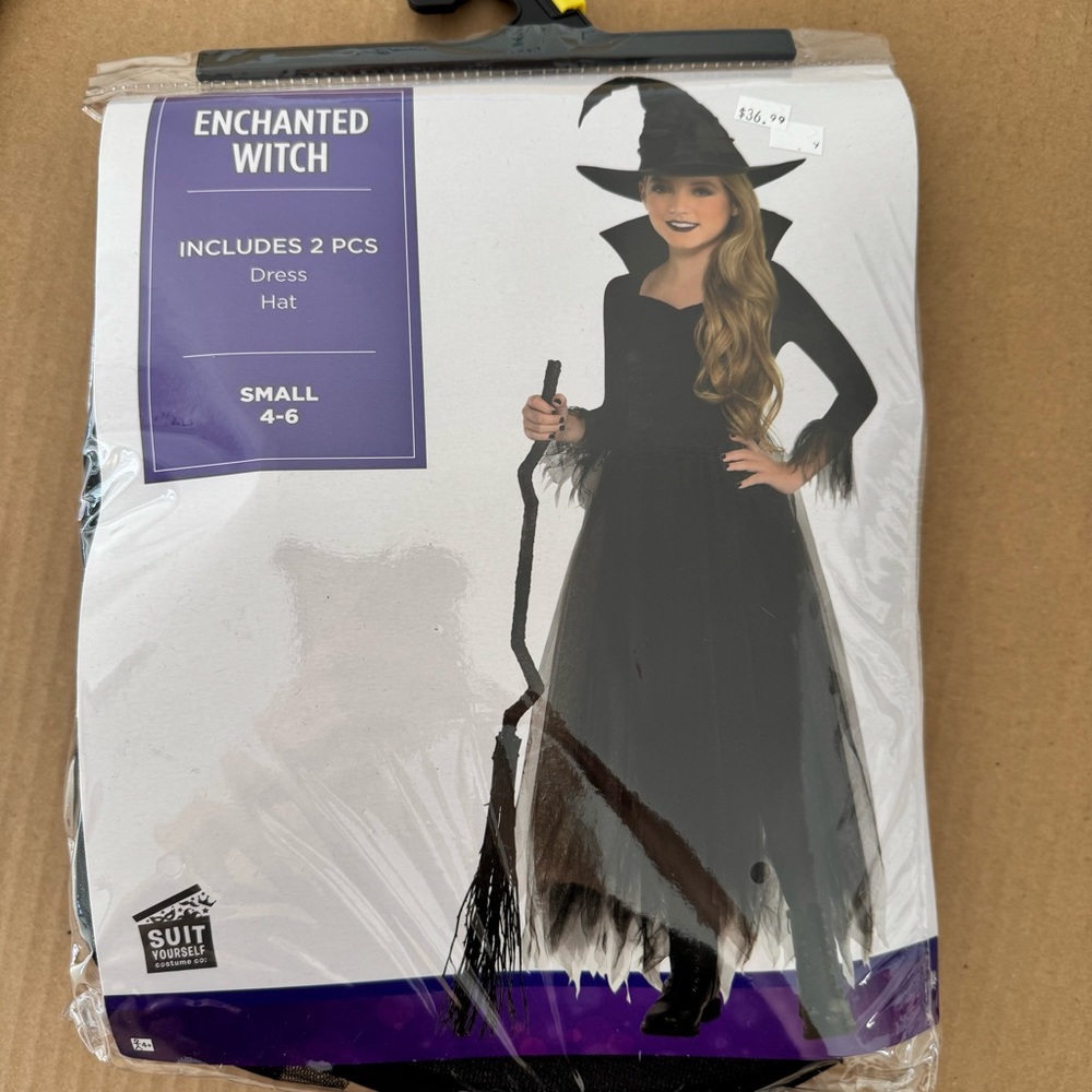 NWT Enchanted Witch Costume for Kids - Black